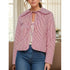 'Elysia' Striped Quilted Jacket - Celes Fashion